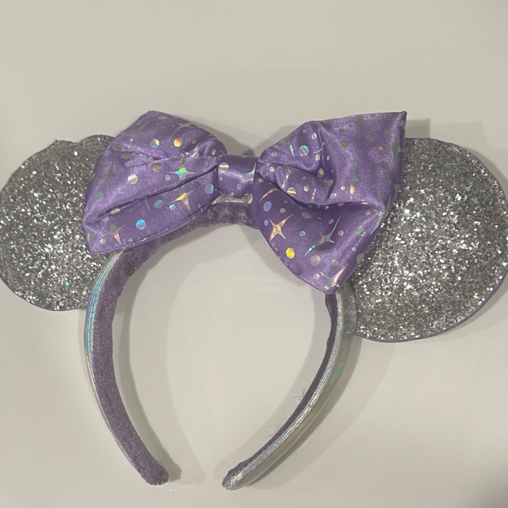 Disney Purple and Silver Glitter Headband